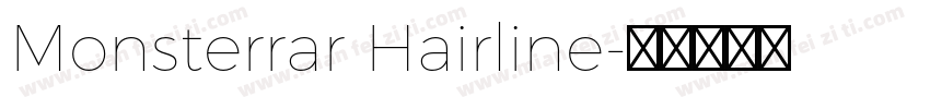 Monsterrar Hairline字体转换